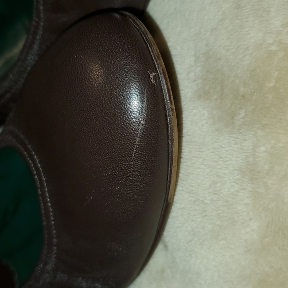 Ramirez Brown Italian Leather Ballet Flats size 38 1/2 - Picture 8 of 12